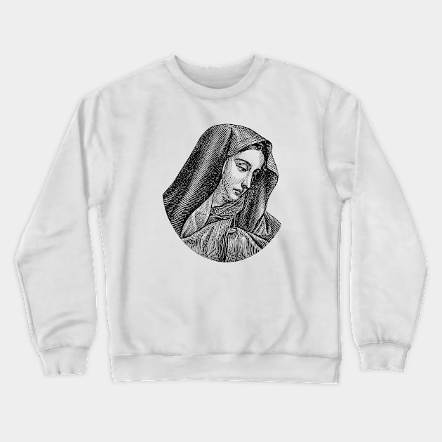 Virgin Mary Crewneck Sweatshirt by  Colorful&Goldie